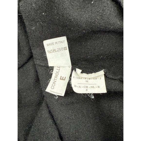 Brunello Cucinelli V-Neck Black Cashmere Blend Sweater M - Picture 7 of 9